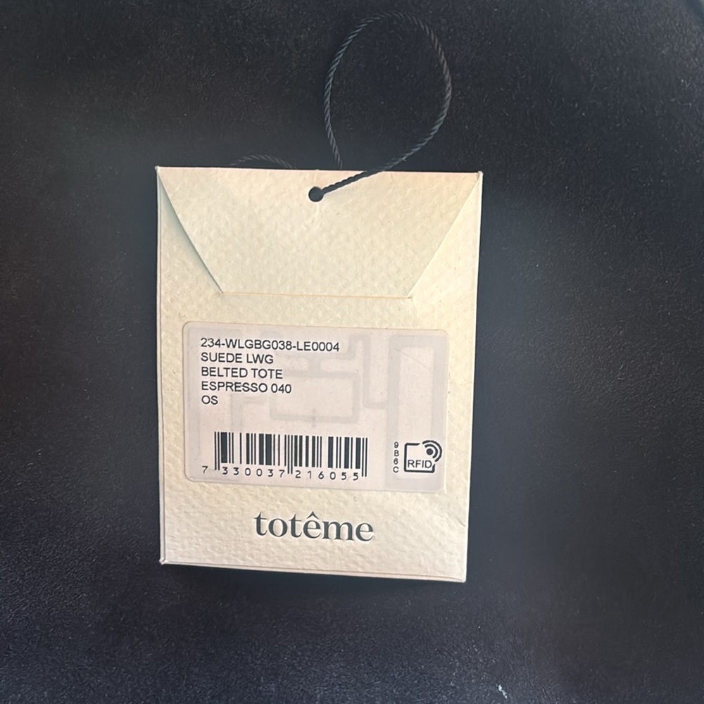 Toteme Belted suede tote espresso - Picture 7 of 7